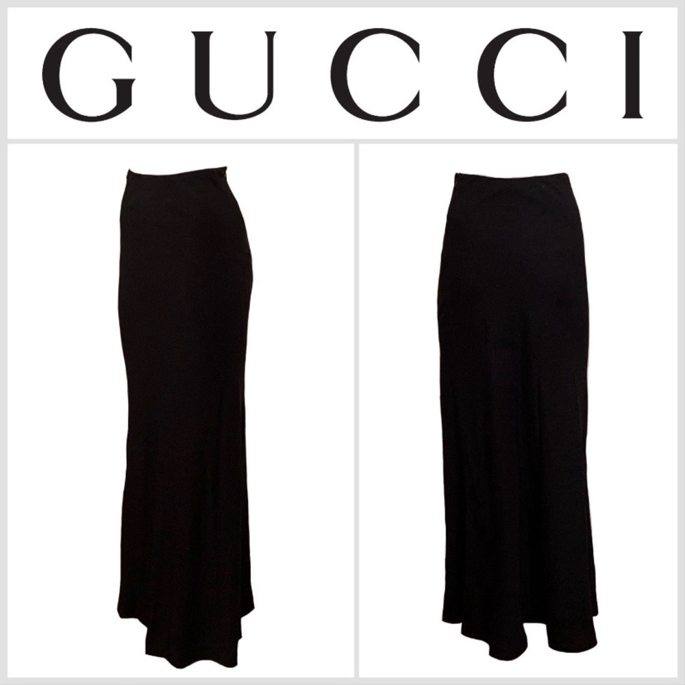 GUCCI By TOM FORD 1996 Long Maxi Skirt Size 42 VINTAGE RARE